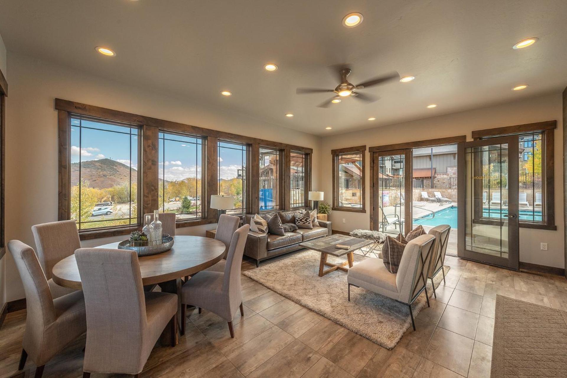 Blackstone Luxury 2Br, Walk To Skiing At Cabriolet, Mountain View, Shared Pool And Hot Tub, Gym 파크 시티 외부 사진
